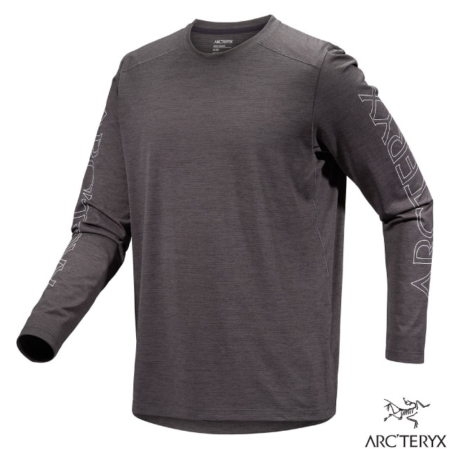 【ARCTERYX 始祖鳥】男 Cormac Arc'Word 快乾長袖圓領衫.T恤.休閒衫/X000008057 雜黑✿30E010
